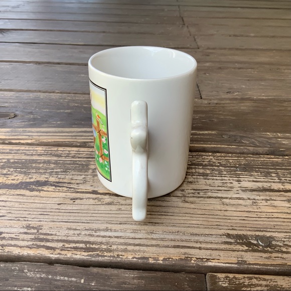 Vintage Taiwan Peter Rabbit Bunny Shaped Handle Coffee Mug Easter Spring - Picture 5 of 6